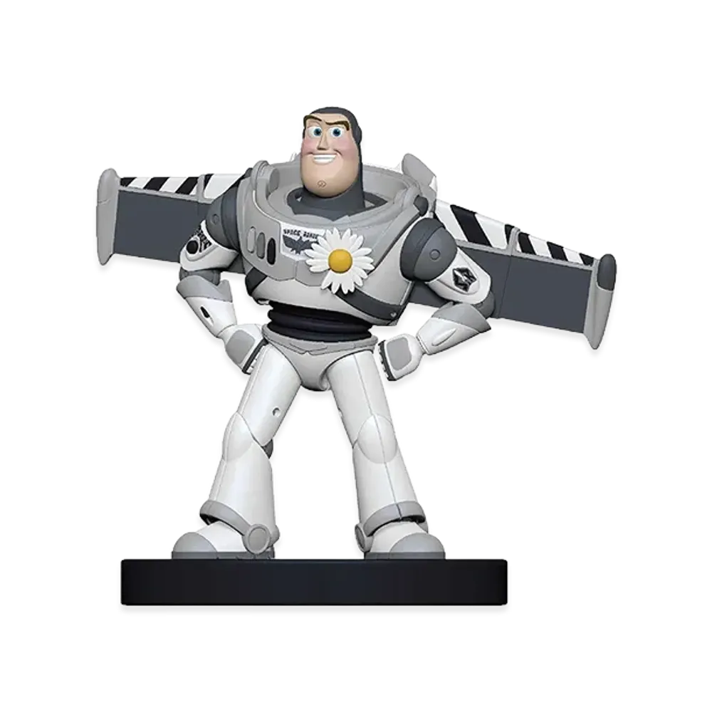 PEACEMINUSONE x Toy Story THE FIRST FAN Art Toy Figure Buzz "Gray" / G-DRAGON