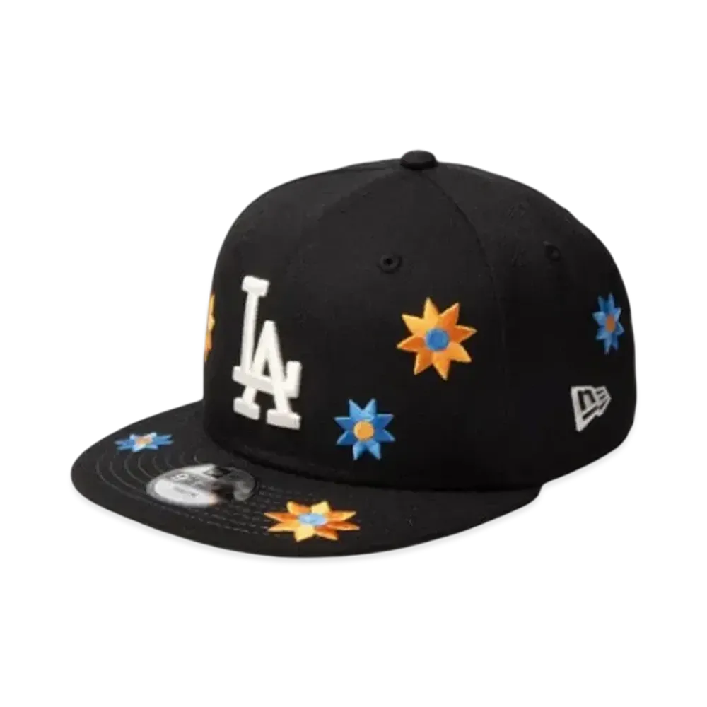 NEW ERA Youth 9Fifty Flower Embroidery Los Angeles Dodgers "Black"