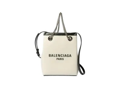 BALENCIAGA Duty Free Phone Holder "Off White/Black"