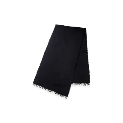 COMOLI Cashmere Silk Garment Dyed Stole "Navy"