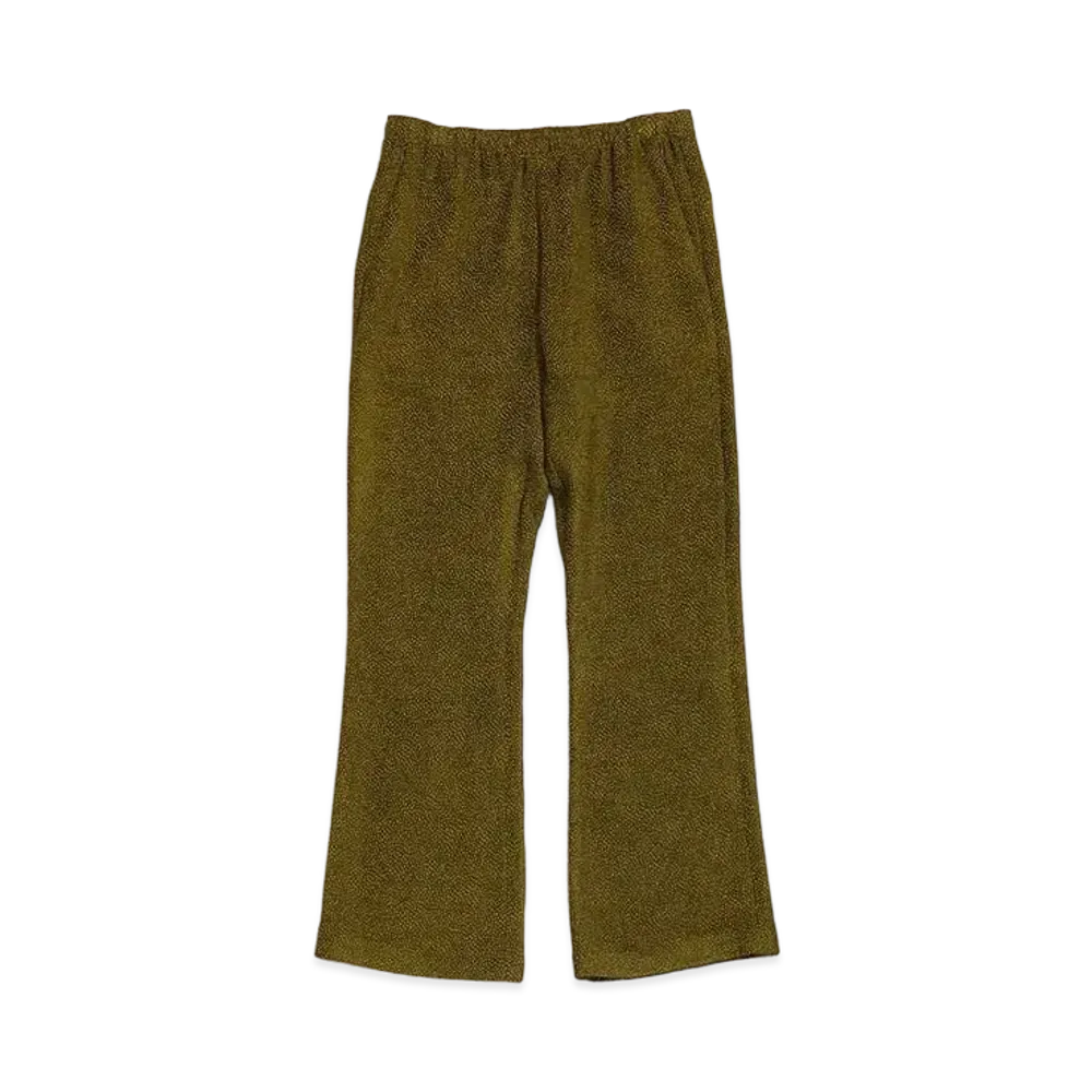 Needles W.U. BOOT-CUT PANT - R/AC DOTS MOLE JQ. (FOR WOMEN) "Olive"