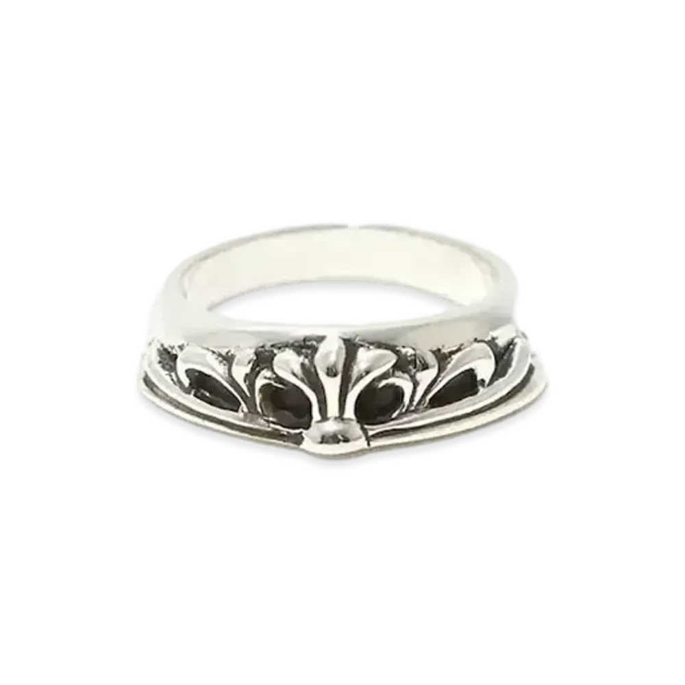 Chrome Hearts Half Classic Keeper Ring "Silver"