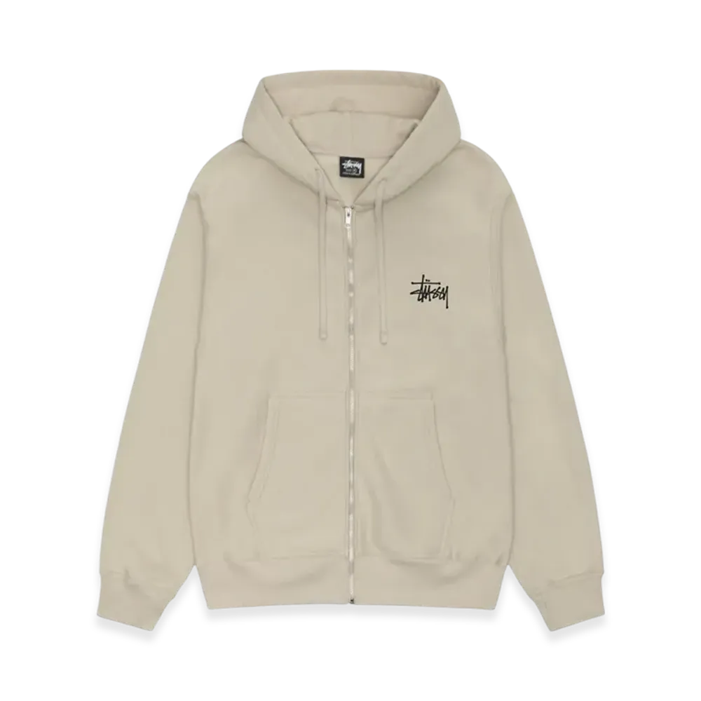 Stussy Basic Stussy Zip Hoodie 2023 "Khaki"