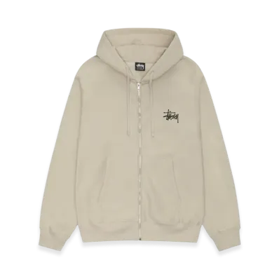 Stussy Basic Stussy Zip Hoodie 2023 "Khaki"