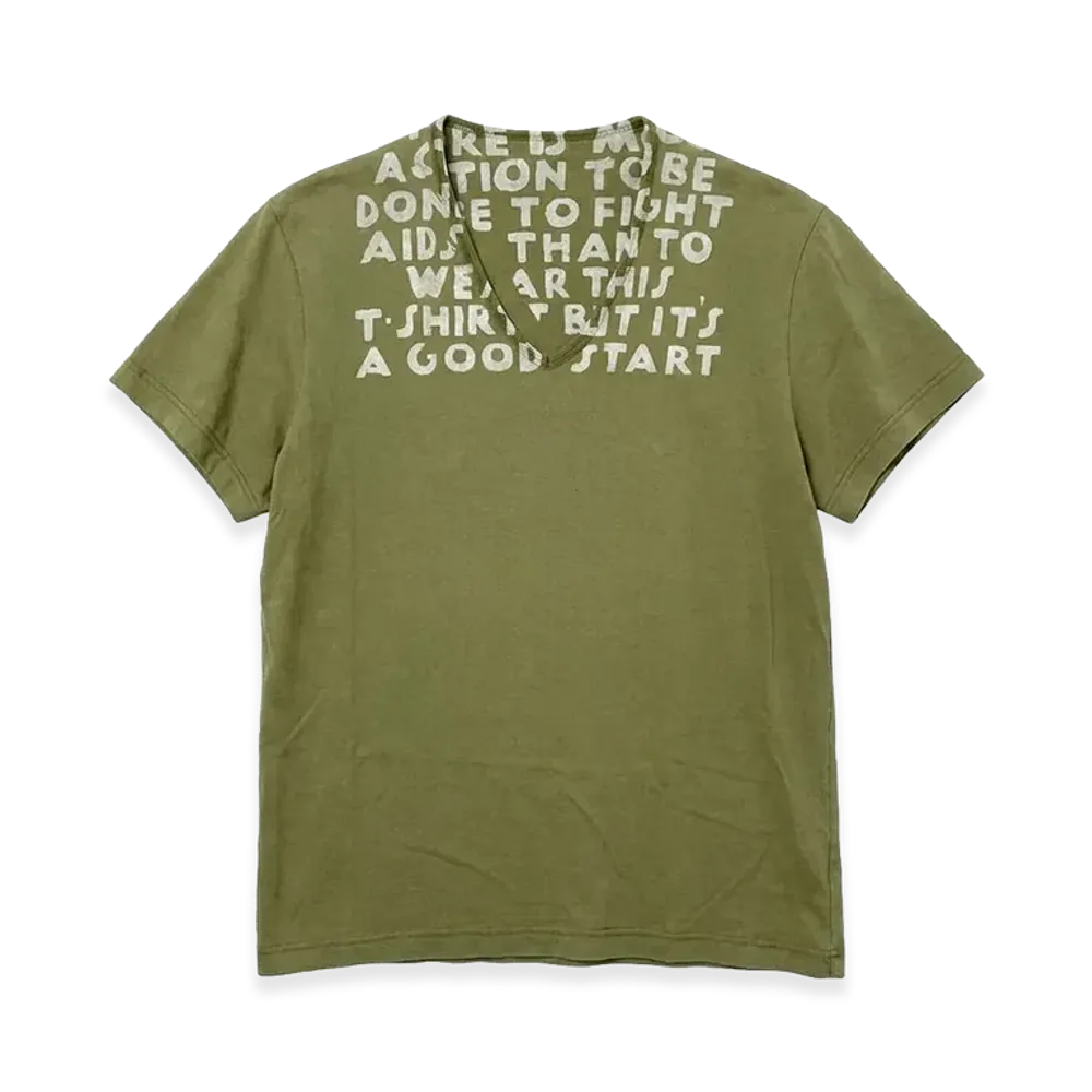 Maison Margiela Aids Jersey T-shirt "Khaki"