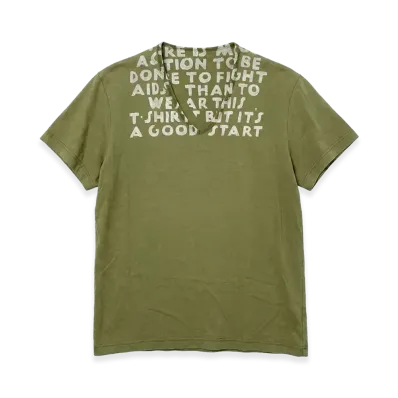 Maison Margiela Aids Jersey T-shirt "Khaki"