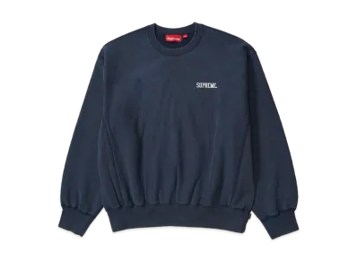 Supreme Washed Crewneck "Navy"