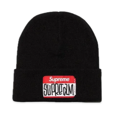 Supreme Gonz Nametag Beanie "Black"