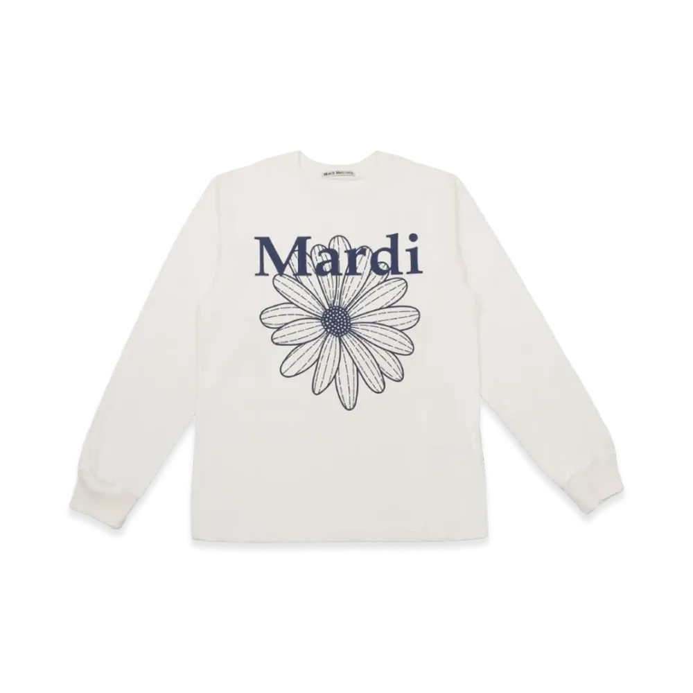 Mardi Mercredi T-Shirt Long Sleeve Flowermardi "Cream Navy"