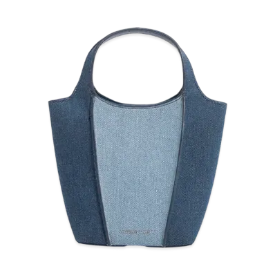 CHARLES & KEITH Arlis Linen Tote Bag "DenimBlue"
