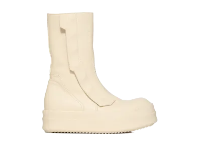 Rick Owens SS26 Moto Turbogeo Full Grain Calf Leather "Milk"