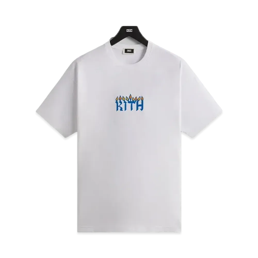 Kith Treats Hanukkah Menorah Tee "White"