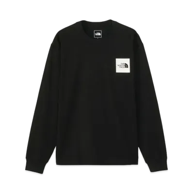 The North Face Long Sleeve Square Logo Tee "Black2"