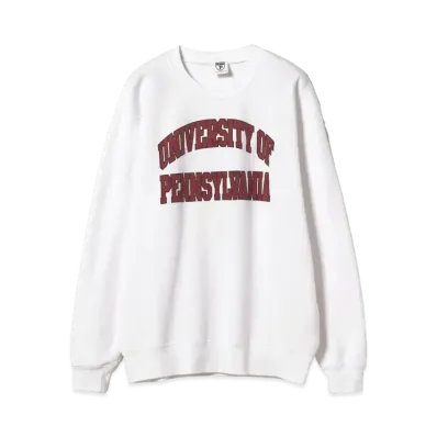GOOD ROCK SPEED x BEAMS BOY / Exclusive College Crew Sweat 24SS "White"