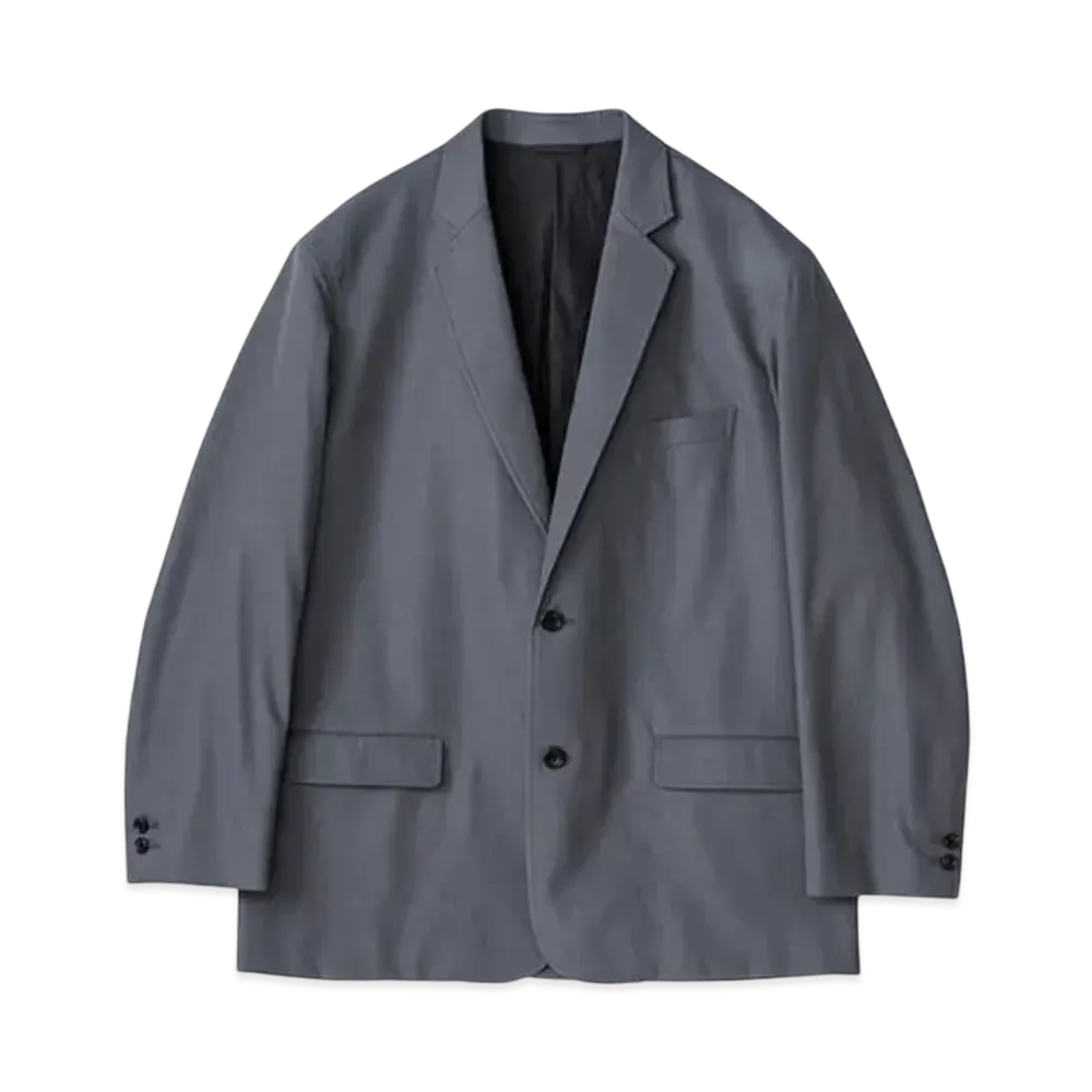 Graphpaper Wooly Cotton Twill Single Jacket "C.Grey"