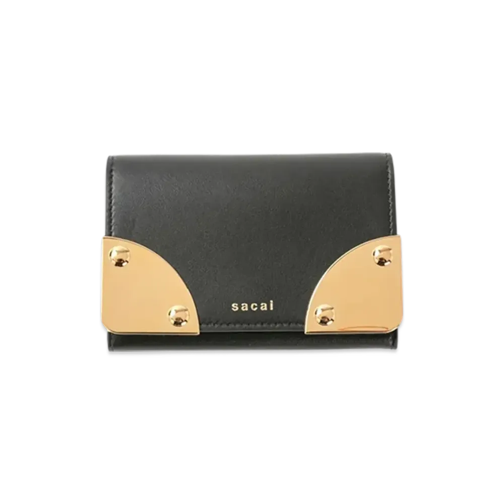 sacai Corner Metal Card Case "Black"