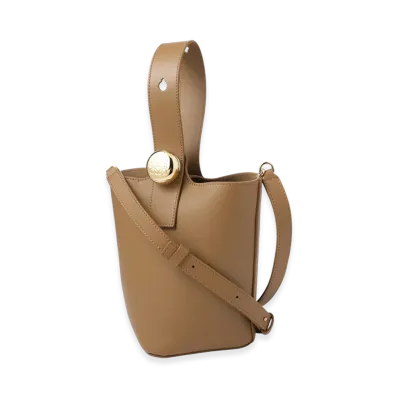 LOEWE Pebble Bucket Bag Mini "Oak"