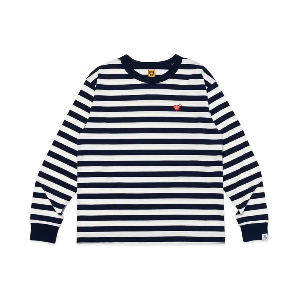 HUMAN MADE Striped L/S T-Shirt "White"