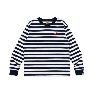 HUMAN MADE Striped L/S T-Shirt "White"