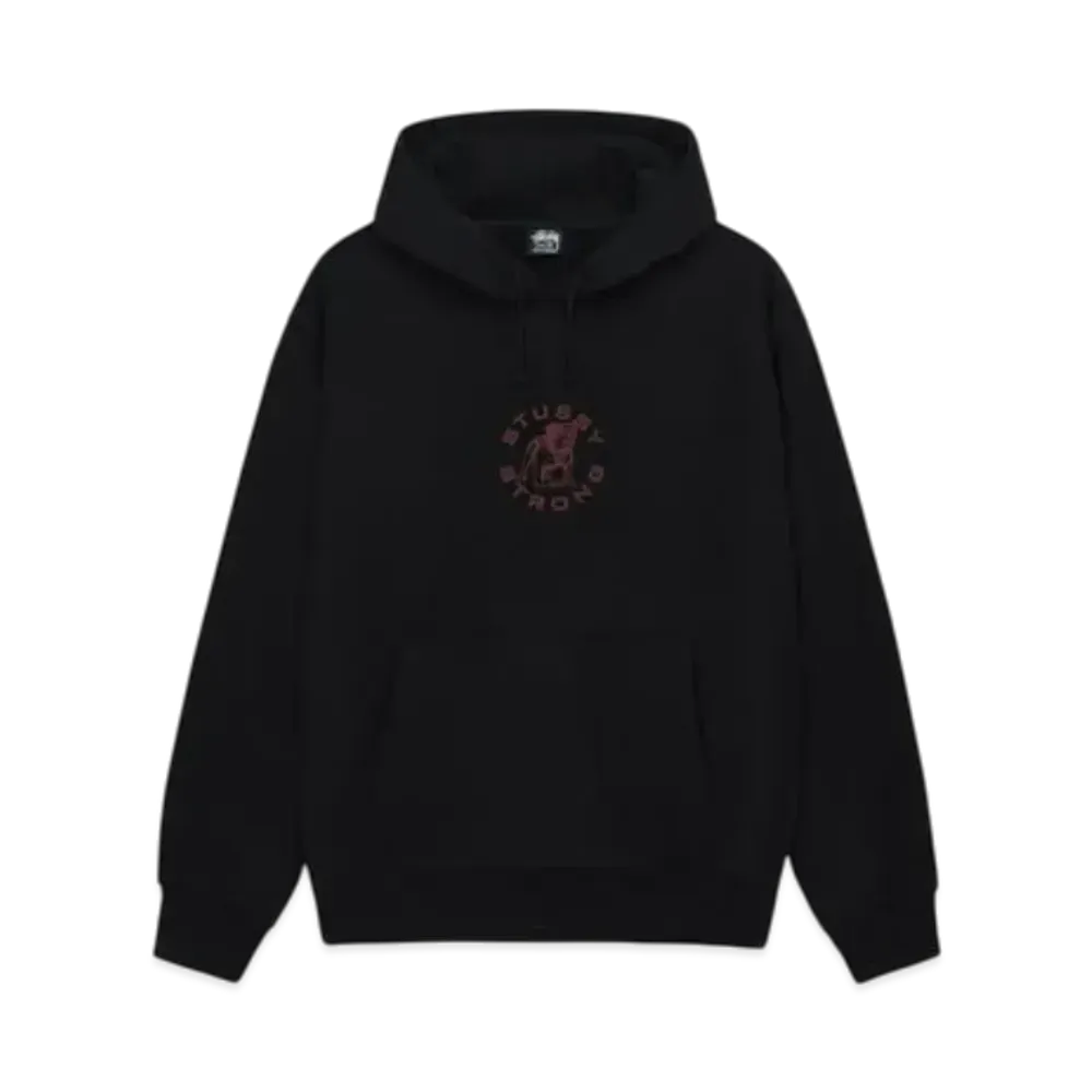 Stussy Strong Mac Hoodie "Black"