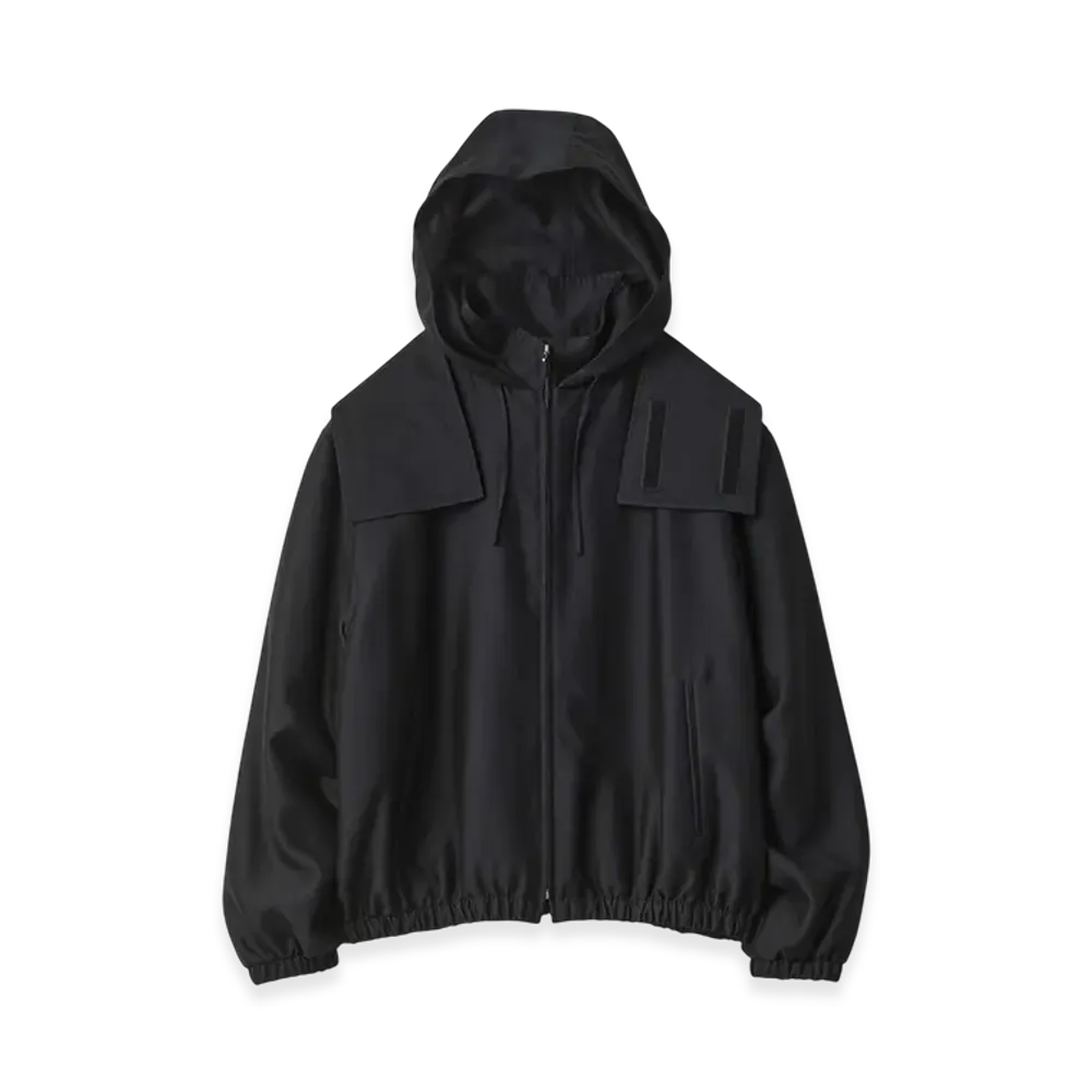 ssstein W/R/SI Double Weave Hooded Jacket "Black"