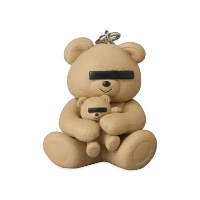 UNDERCOVER x BE@RBRICK Bear Keychain "Beige"