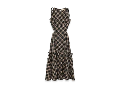 ANDMARY Women's Grenda Ribbon Long Dress "Check"
