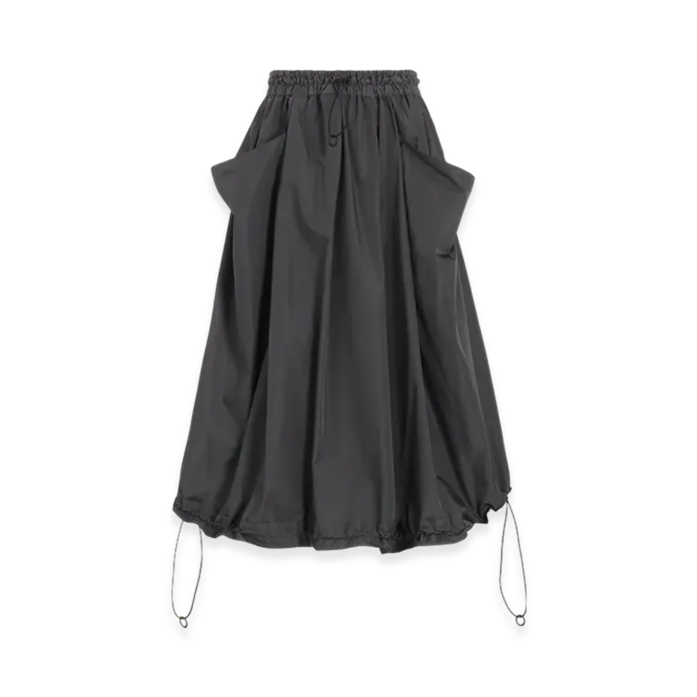 Yohji Yamamoto Pe Twill R-Volume Skt "Gray"