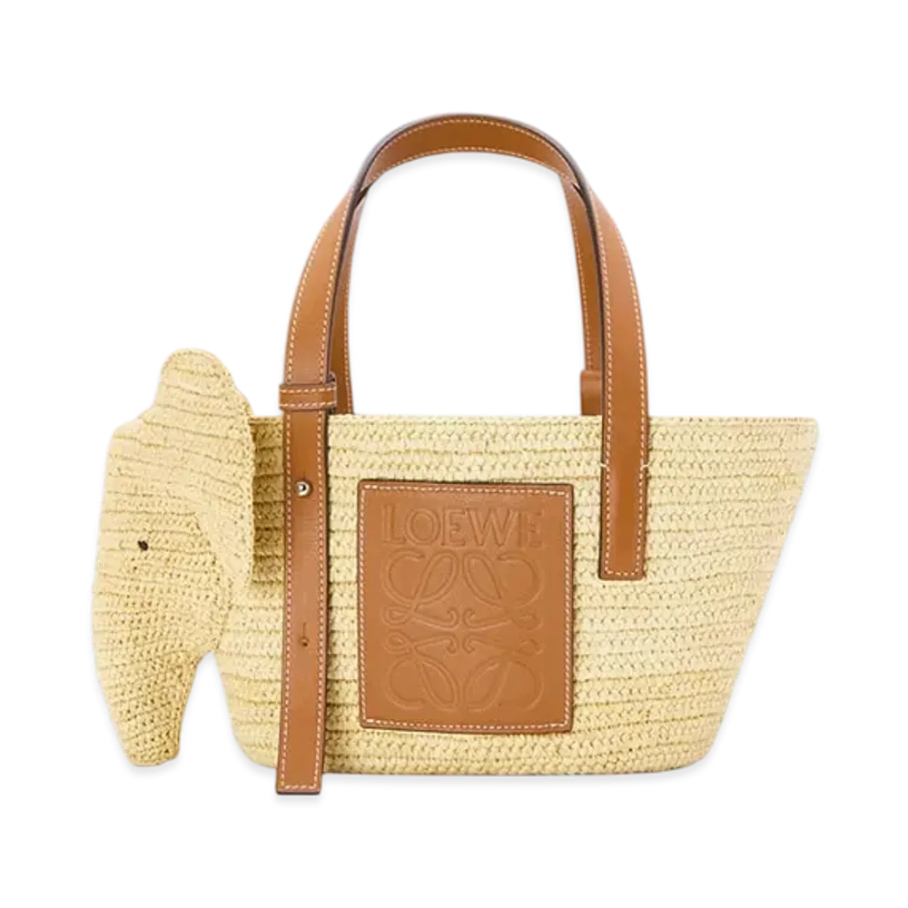 LOEWE Elephant Basket Small "Natural/Tan"