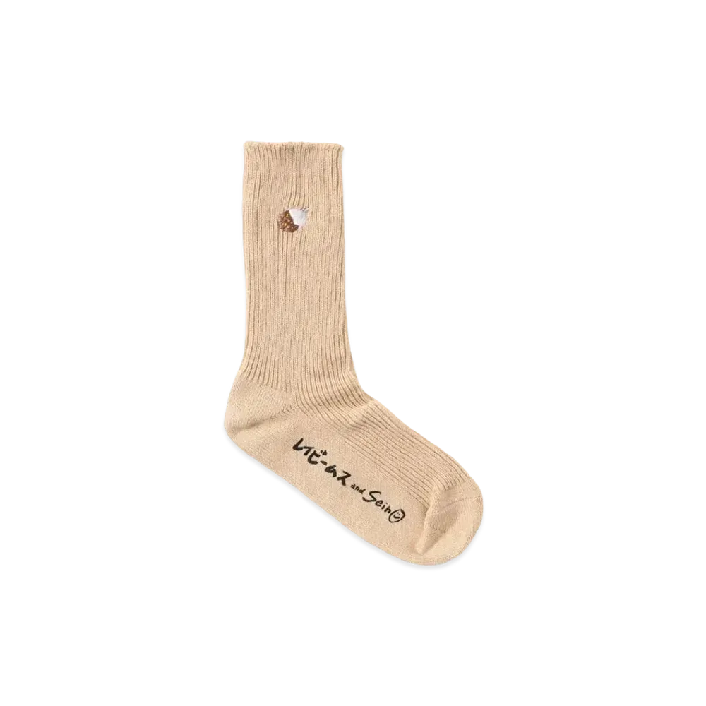 NANA SEINO x Ray BEAMS Curryrice Socks "Beige"