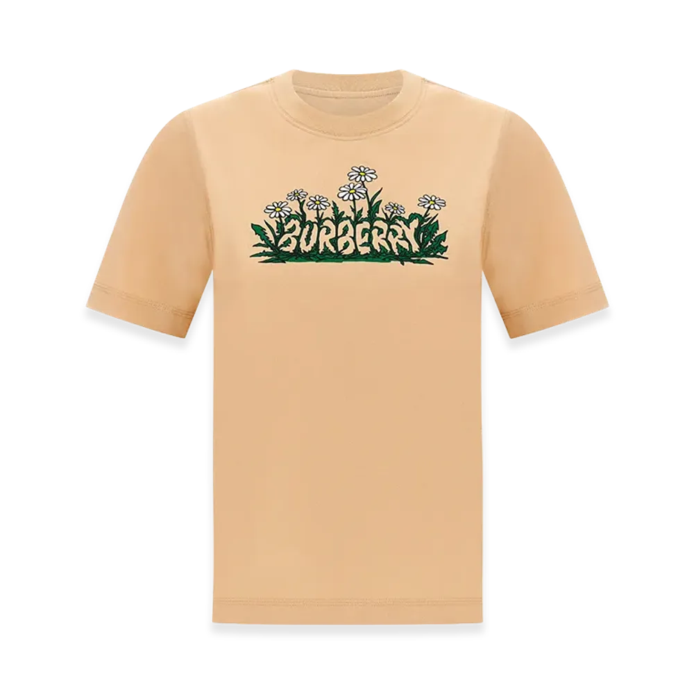 Burberry Women's Printed T-Shirt "LIght Beige"
