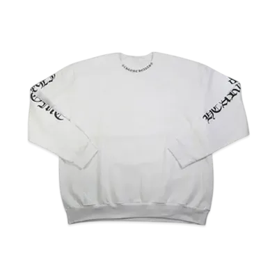 Chrome Hearts Neck Logo Crew Sweat "White"