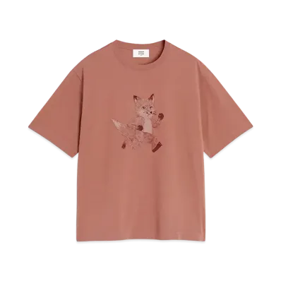 Maison Kitsune Speedy Fox Print Oversize T-Shirt "Brunette"