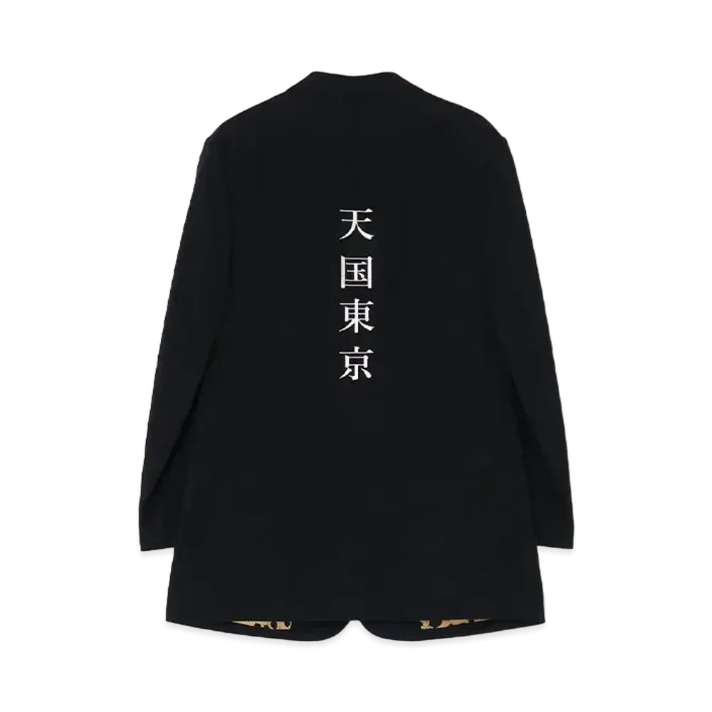 WILDSIDE YOHJI YAMAMOTO x WACKO MARIA TENGOKU TOKYO Wool Gabardine Jacket "Black"