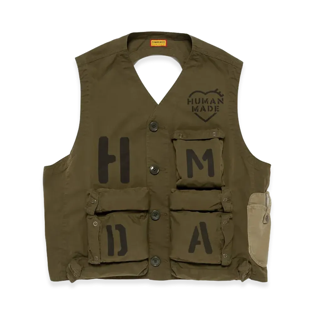 HUMAN MADE Military Vest "Olivedrab"
