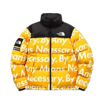 Supreme x The North Face By Any Means Nuptse Jacket "Yellow"