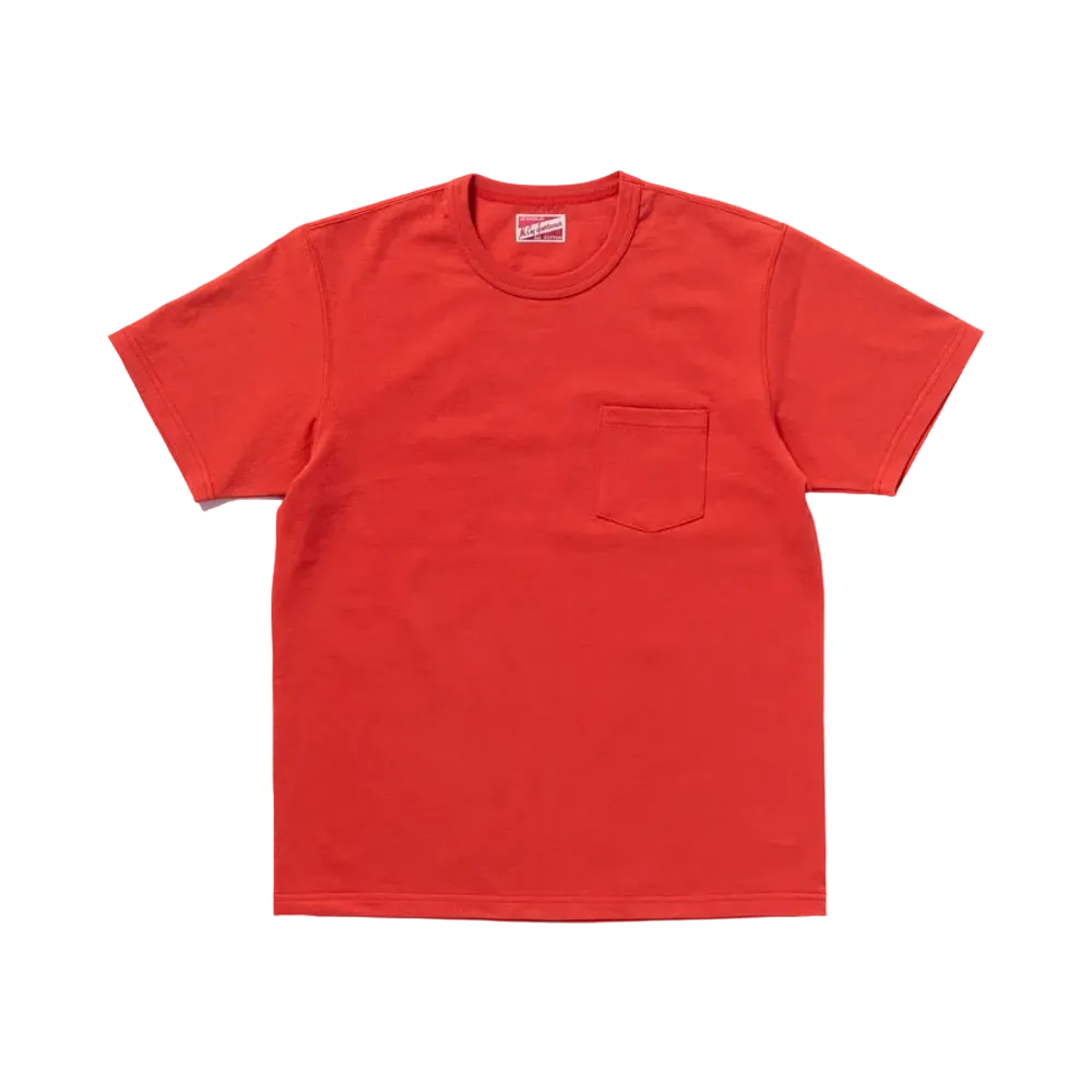 THE REAL McCOY'S Pocket Tee "Scarlet"