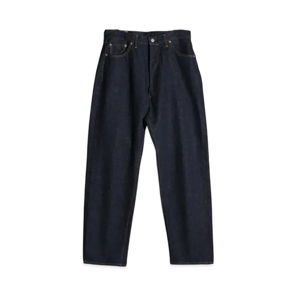 KAPTAIN SUNSHINE 5P Zipper Front Denim Pants "White One Wash"