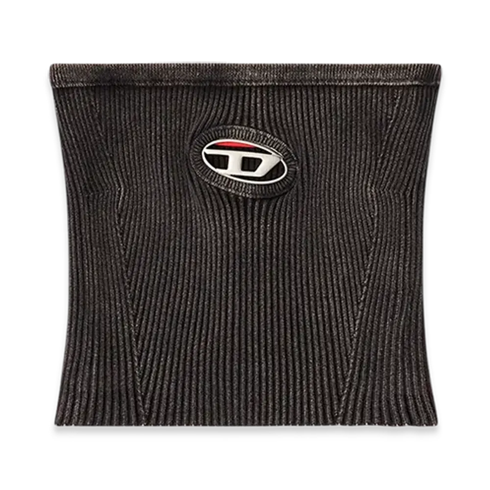 Diesel M-Clarksvillex-C Knit Tube Top With Cut-Out Logo "Black"