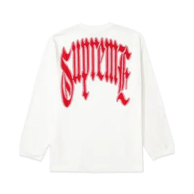 Supreme Intarsia L/S Top "White"