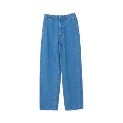 YOKE Denim Wide Straight Pants Vintage Wash "Indigo"
