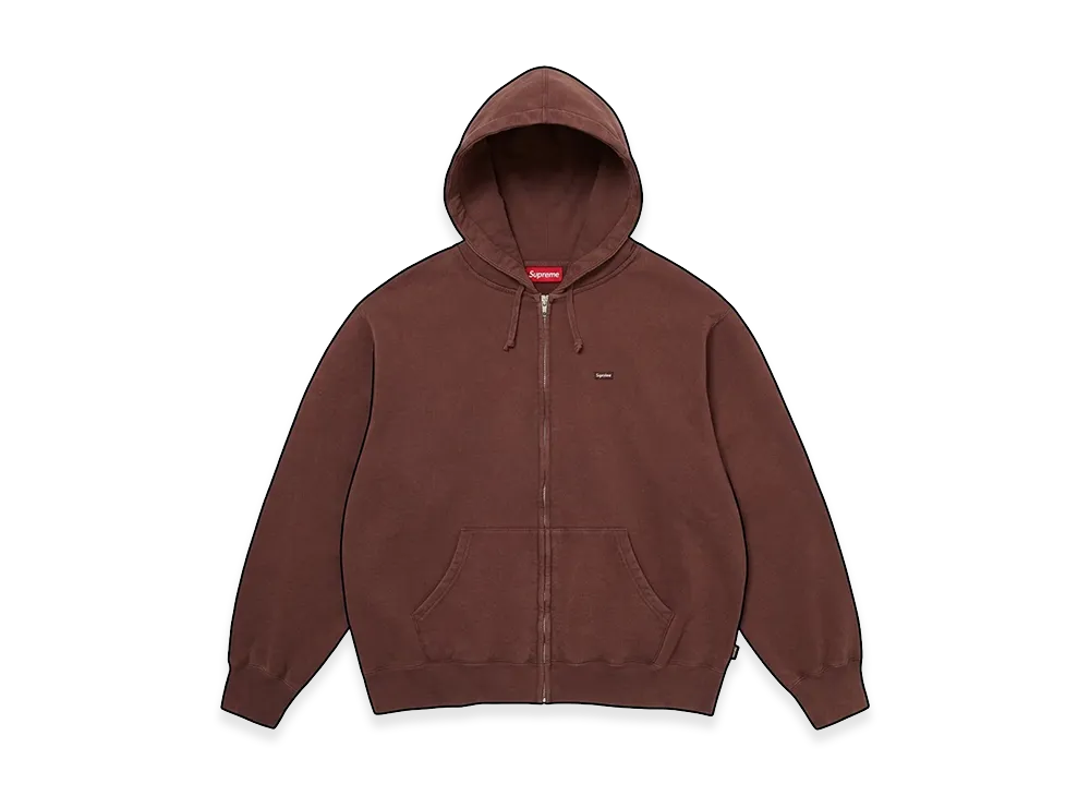 Supreme Small Box Zip Up Hooded Sweatshirt "Brown" (26FW)