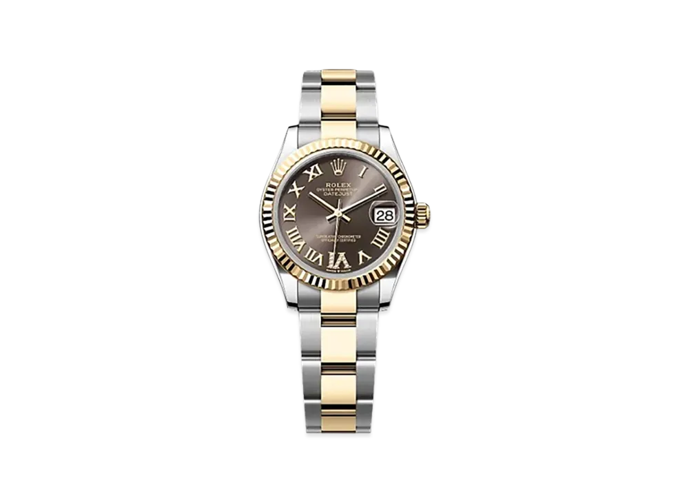 ROLEX Datejust 31mm Oystersteel & Yellow Gold 278273 "Dark Grey"