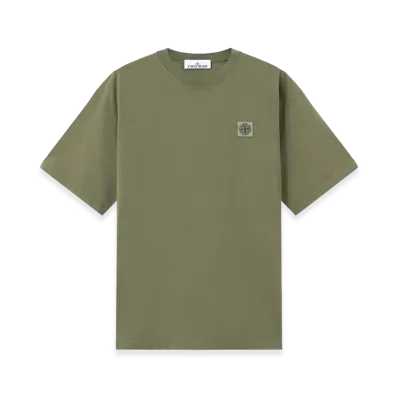 Stone Island 2100030 Combed Organic Cotton Jersey "Military Green"