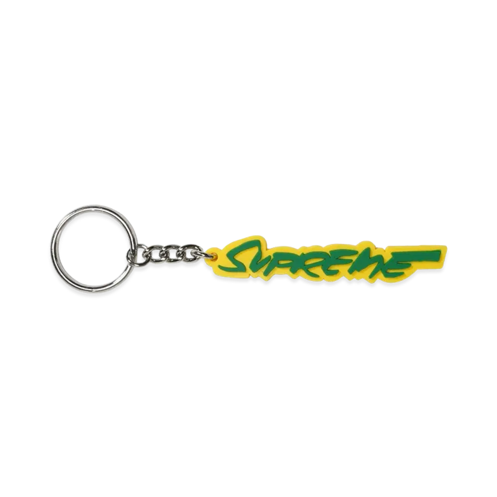 Supreme Futura Logo Keychain "Yellow"