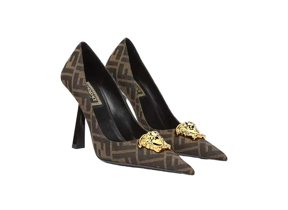 FENDI x Versace Fendace FF Jacquard Pumps
