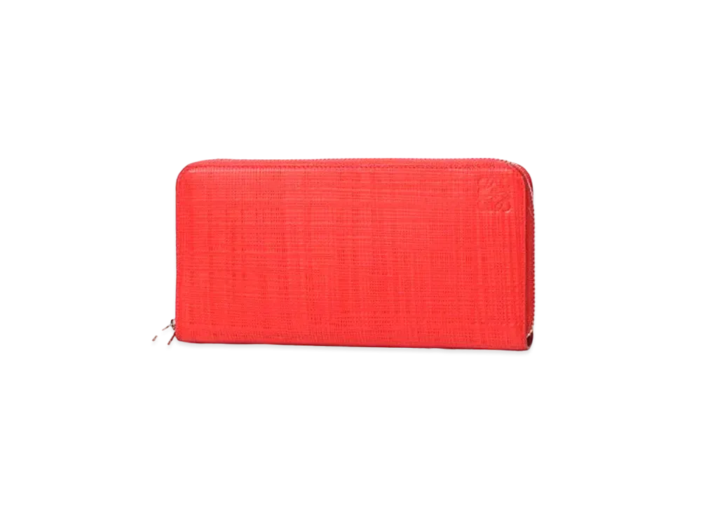 LOEWE Zip Around Wallet In Calfskin "Navy Blue"