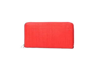 LOEWE Zip Around Wallet In Calfskin "Navy Blue"