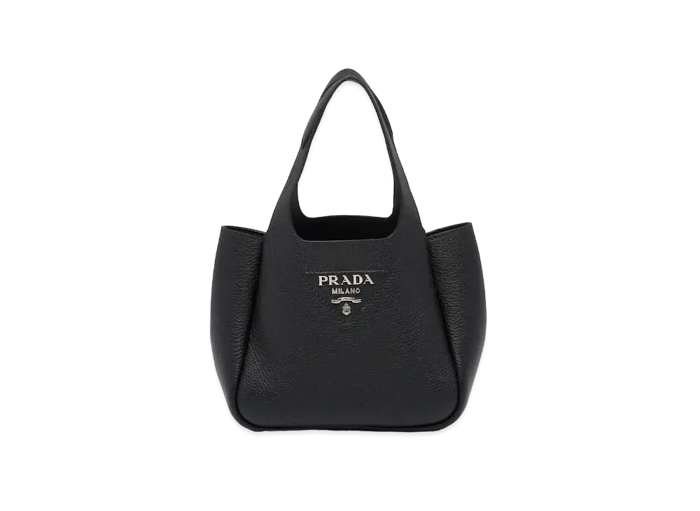 PRADA Fluee Small Leather Tote "Black"