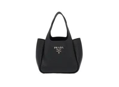 PRADA Fluee Small Leather Tote "Black"